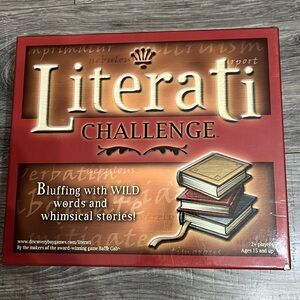 Literati Game by Discovery Bay Games Bluffing with Wild Words & Whimsical Cards